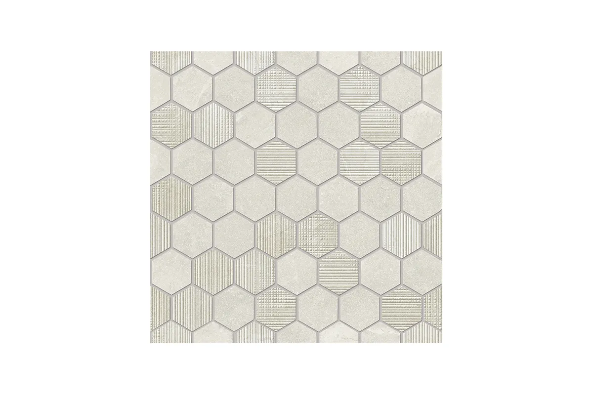 Керамогранит Provenza by Emil Group Eureka Mosaico Esagona Bianco