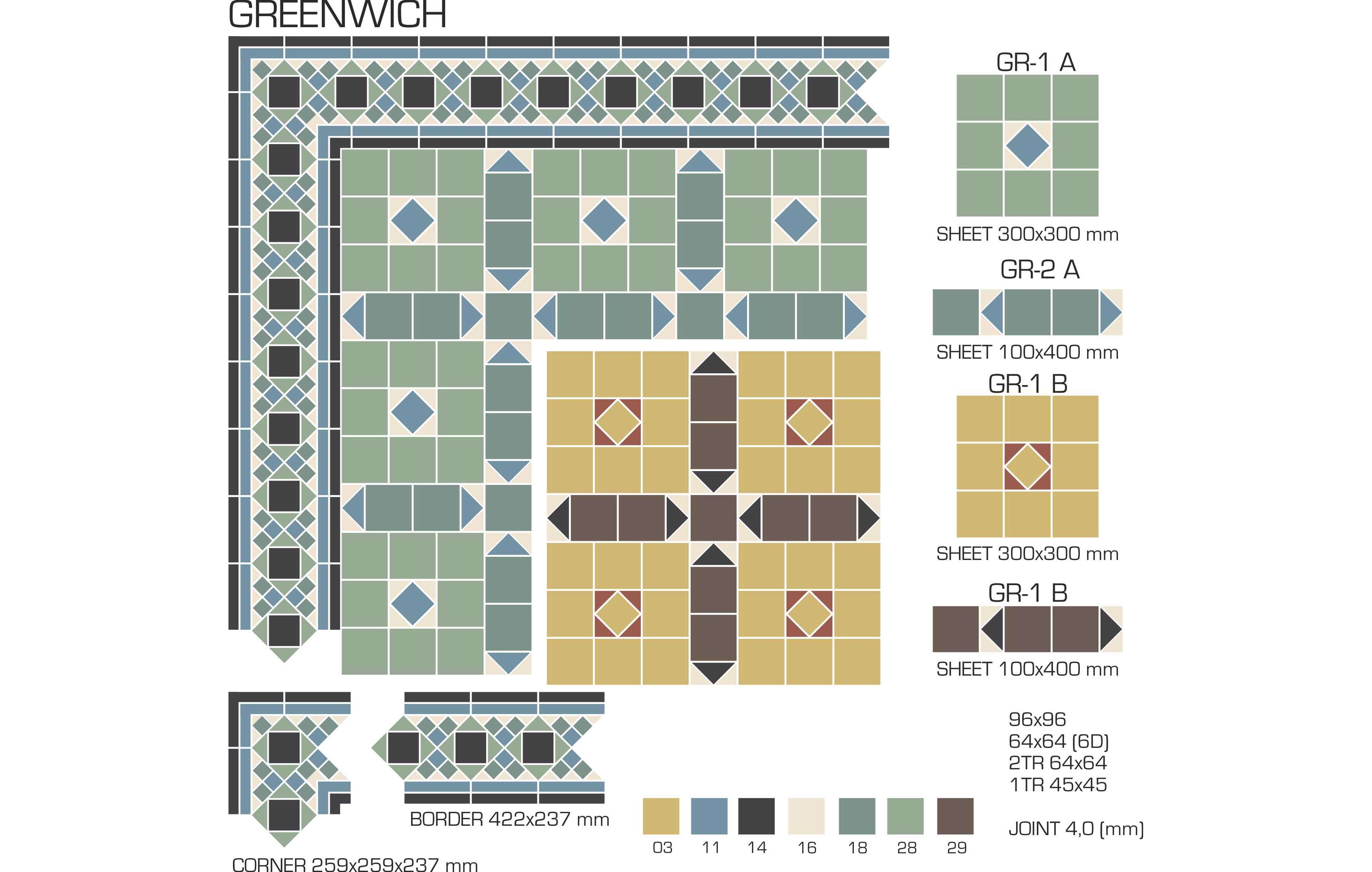 Керамогранит TopCer Victorian Designs (Викториан Дизайн) Greenwich