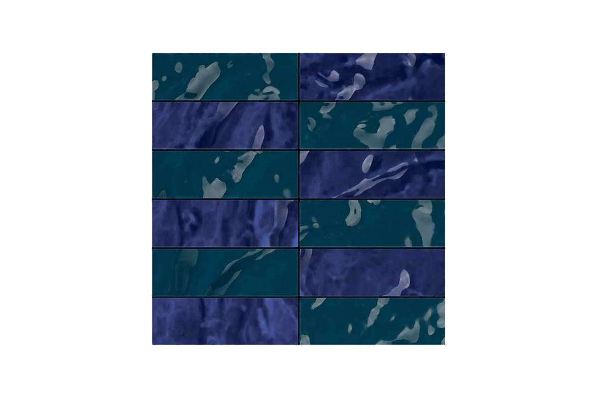 Керамогранит Cir Serenissima Tadelakt Mosaico Marrakech Mix Blu Verde