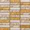 MOSAICO BASSAI 2.5х10 NEW BIANCONE DORATO