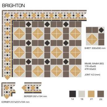 Керамогранит TopCer Victorian Designs (Викториан Дизайн) Brighton