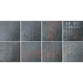 Керамогранит Cir Serenissima Costruire Lamiera Mix Nero S8