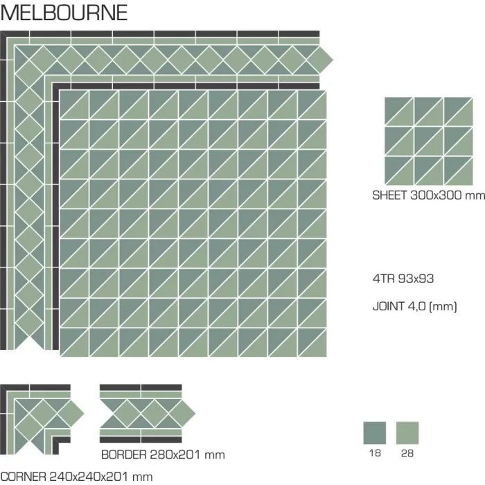 Керамогранит TopCer Victorian Designs Melbourne