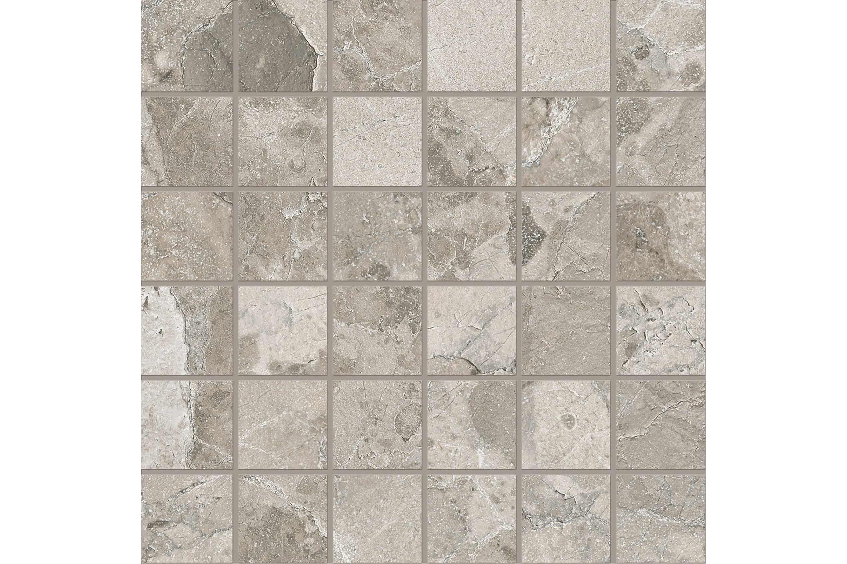 Керамогранит Ergon by Emil Group Matera Stone Sassi Dark Grey Mosaico Silktech