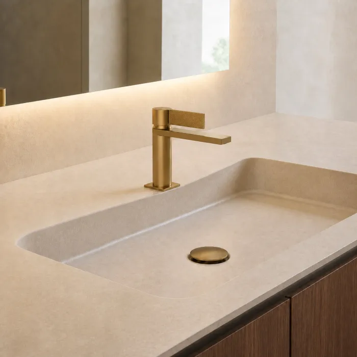 Cантехника Gessi Inverso Diamantato Смеситель для раковины с донным клапаном 