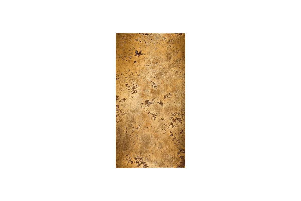 Мрамор Petra Antiqua Lacche 2 Pathos  Fondo Travertino - Decoro Oro  30,5 X 60