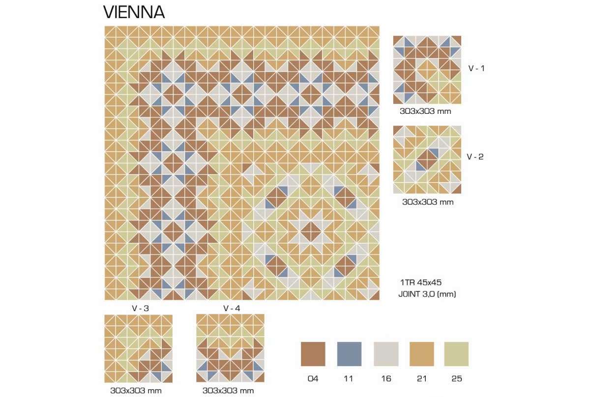 Керамогранит TopCer Victorian Designs (Викториан Дизайн) Vienna