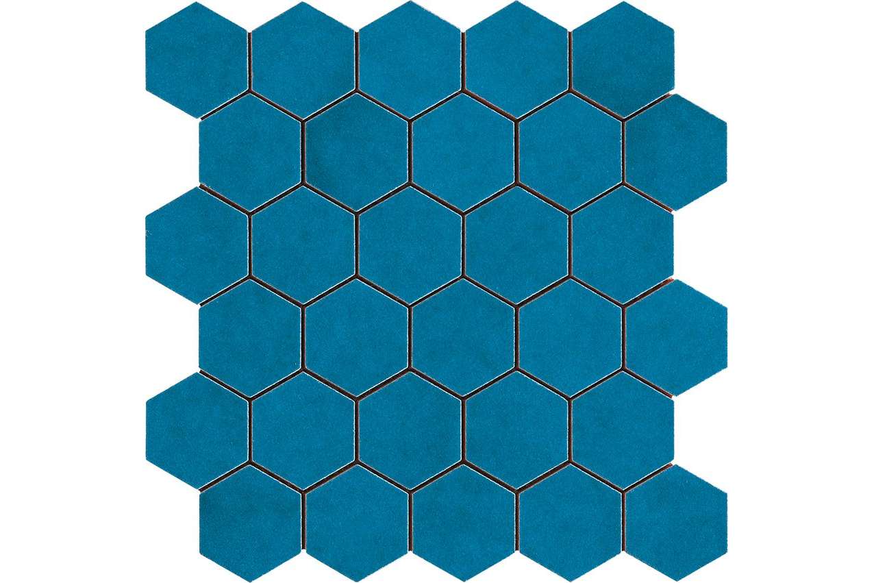 Керамогранит Cerasarda Sardinia Mosaico Esagona Azzurro Mare