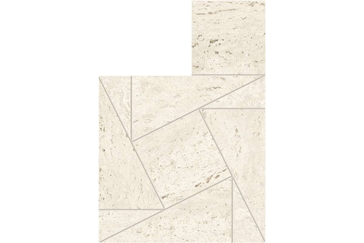 Керамогранит Atlas Concorde Marvel Travertine White Mosaico Tessellation