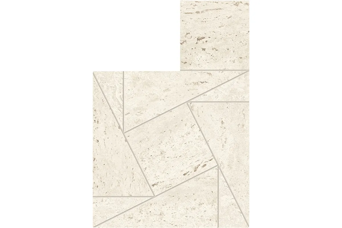 Керамогранит Atlas Concorde Marvel Travertine White Mosaico Tessellation