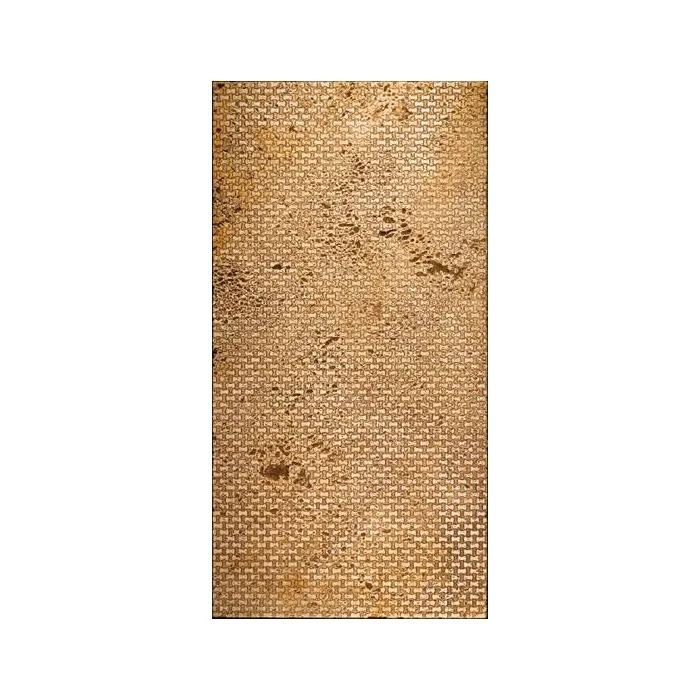 Мрамор Petra Antiqua Lacche 2 PLOT  Fondo Travertino - Decoro Oro 30,5 x 60