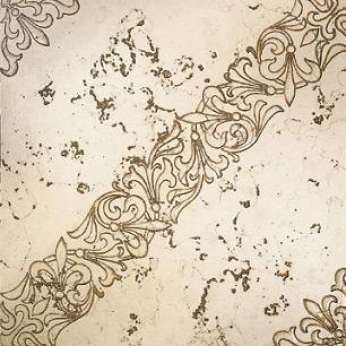 Мрамор Petra Antiqua Lacche 1 SCROLL Fondo Biancone - Decoro Naturale 30,5 x 30,5