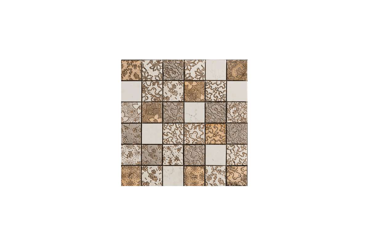 Мрамор Petra Antiqua Acqueforti Mosaics Mosaico Themis 5Х5 Patch 1