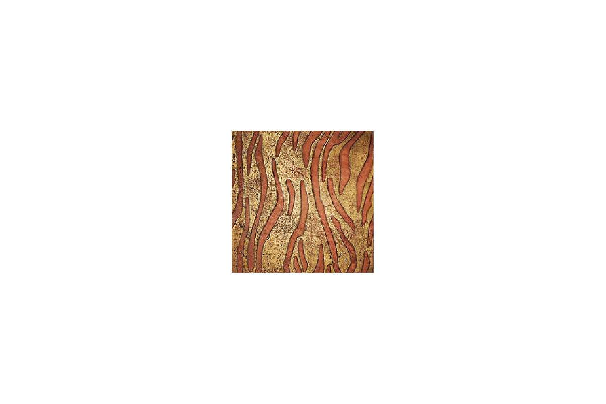 Мрамор Petra Antiqua Lacche 1 Velvet Fondo Oro - Decoro Travertino Rosso 30,5 X 30,5