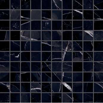 Керамогранит Emil Ceramica Tele Di Marmo Revolution Calacatta Black Mosaico 3x3