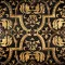 GLAMOUR 2 Fondo Nero Marquinia  Decoro Oro 30,5 x 30,5