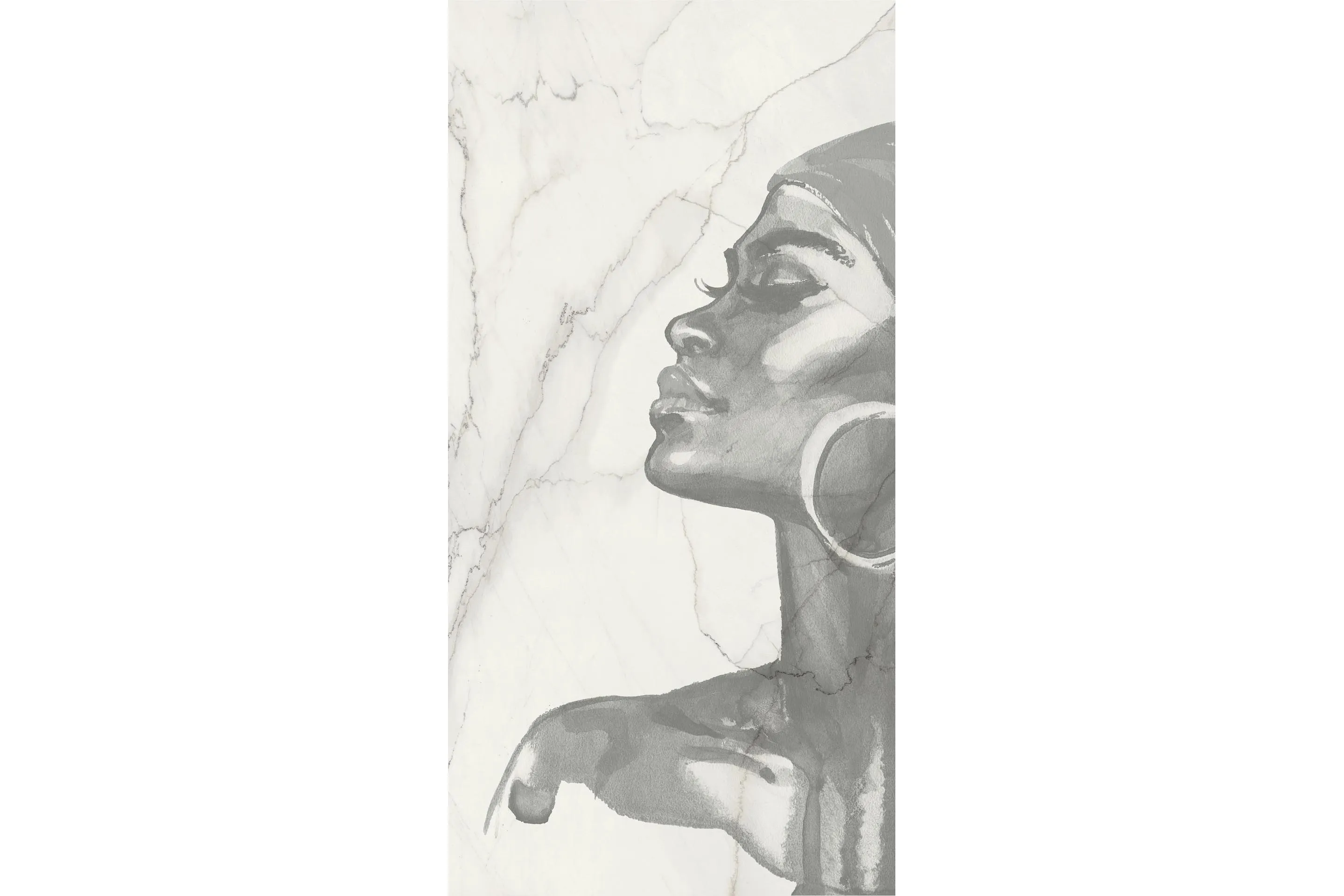 Керамогранит MaxFine by Iris FMG Design Your Slabs Watercolor Woman Grey