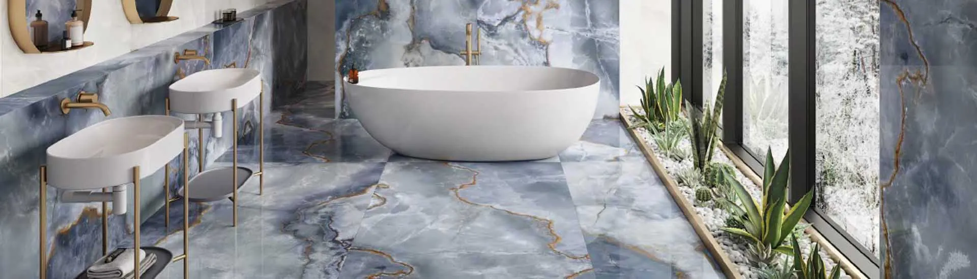 Керамогранит Emil Ceramica Tele Di Marmo Onyx Onyx Blue