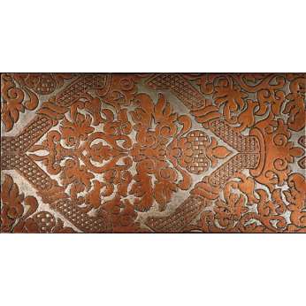 Мрамор Petra Antiqua Lacche 2 SHINY  Fondo Argento - Decoro Travertino Rosso 30,5 x 60