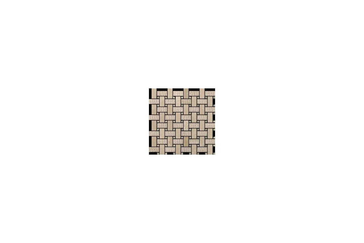 Мрамор Petra Antiqua Evolution Basket Velluto Patch 8 Botticino  Cm 2,5 X 5