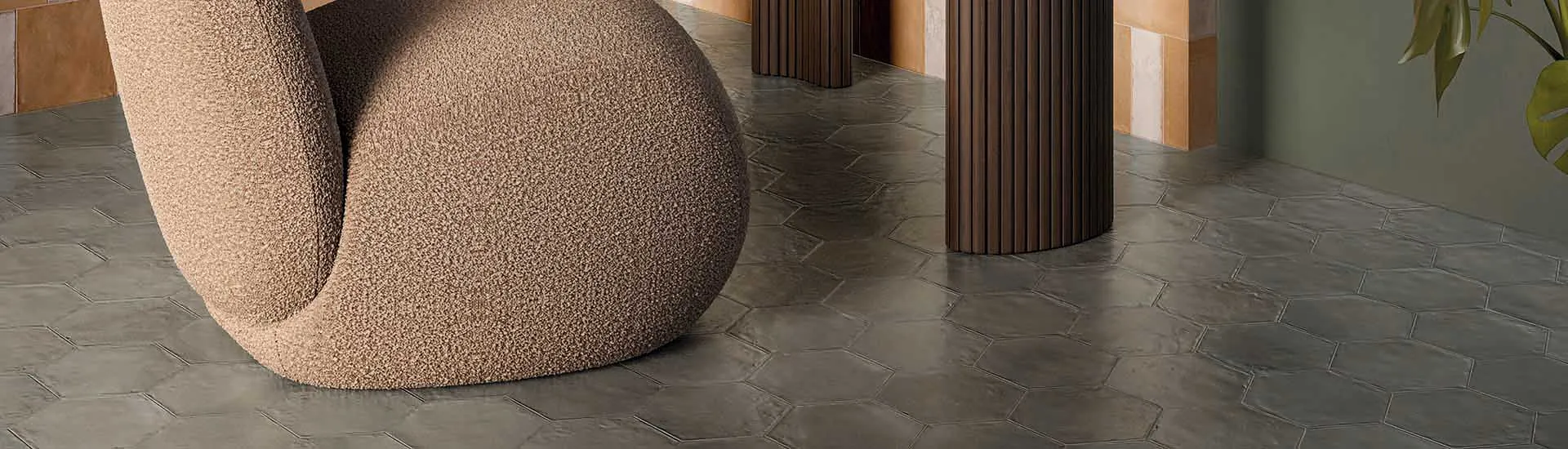 Керамогранит Emil Ceramica Forme Antracite Esagone