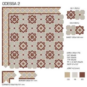Керамогранит TopCer Victorian Designs (Викториан Дизайн) Odessa 2