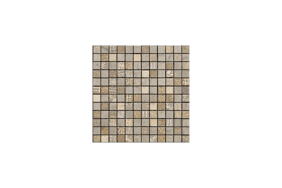 Мрамор Petra Antiqua Acqueforti Mosaics Mosaico Endor 2.5Х2.5 New Smoke Bronzo