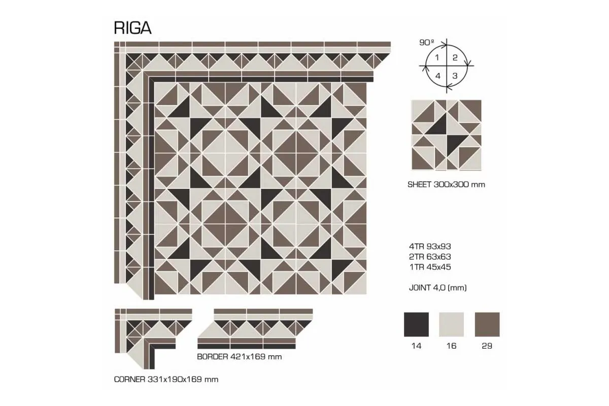 Керамогранит TopCer Victorian Designs Riga