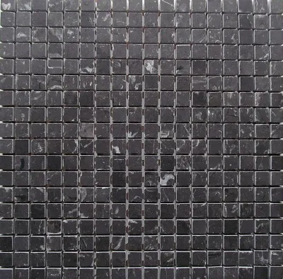 Мрамор Petra Antiqua Mosaici/Mosaics Mosaico 1.5x1.5 su Rete NERO MARQUINIA