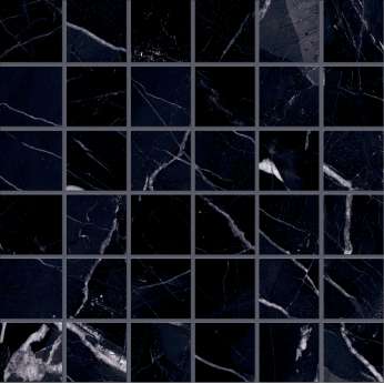 Керамогранит Emil Ceramica Tele Di Marmo Revolution Calacatta Black Mosaico 5x5