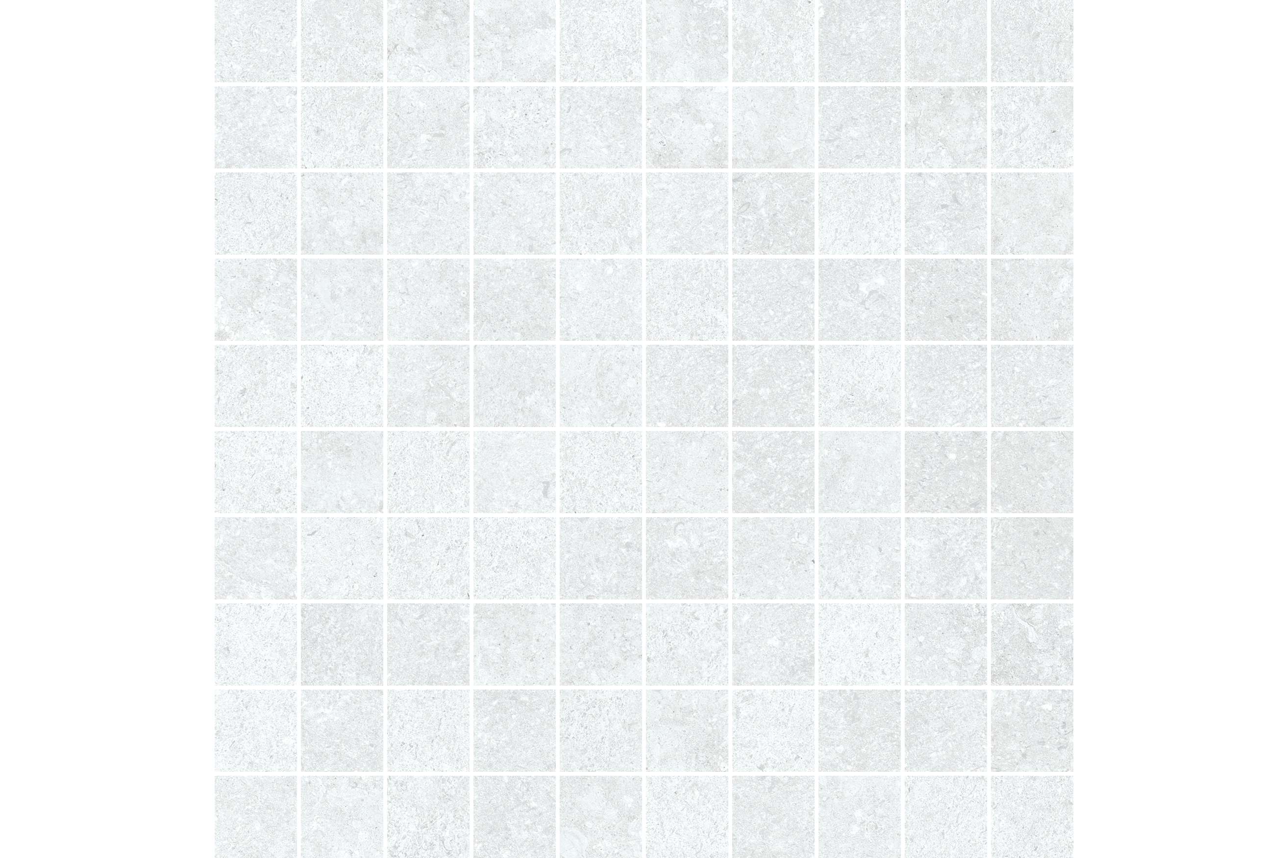 Керамогранит Settecento Shellstone Mosaico Extrawhite 3.1X3.1 Su Rete