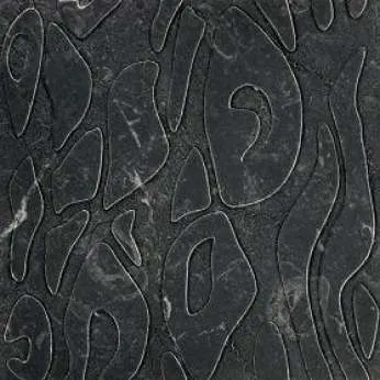 Мрамор Petra Antiqua Lacche 1 BATIK Fondo Naturale - Decoro Nero Marquinia 30,5 x 30,5