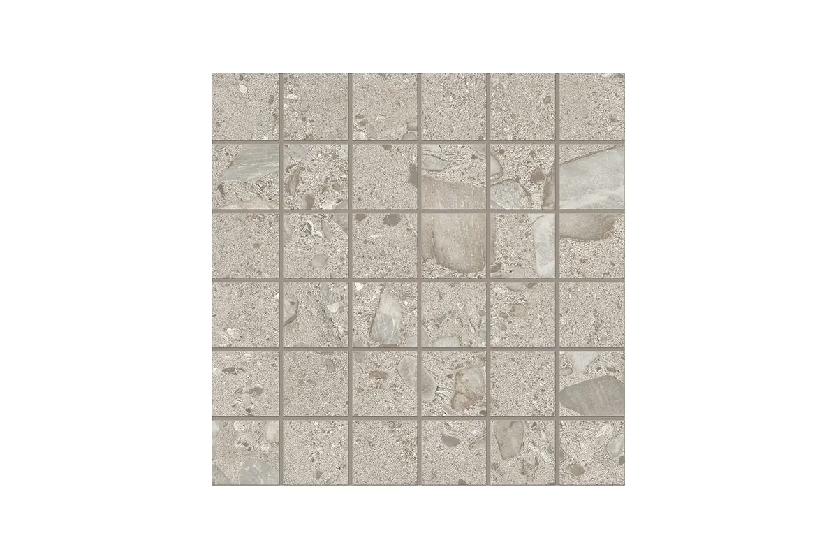 Керамогранит Ergon by Emil Group GemmaStone Gemma Giant Mosaico 5X5 Basalto