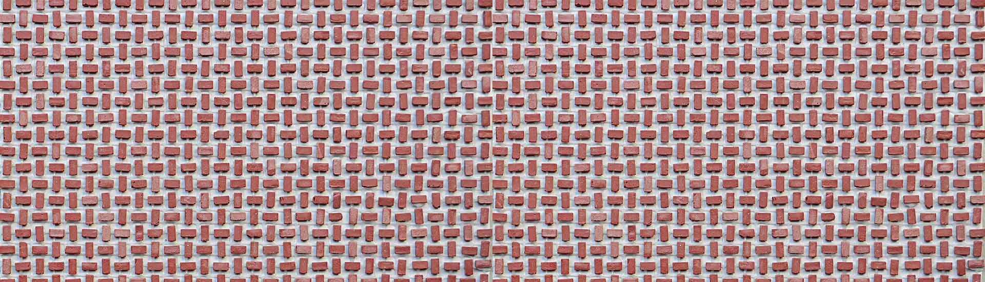 Керамогранит Micro. Micromosaics Micromosaics Micro-Brick Cross Red