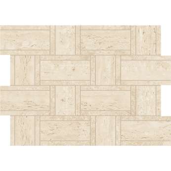 Керамогранит Atlas Concorde Marvel Travertine Sand Mosaico Basketweave