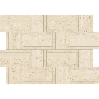 Керамогранит Atlas Concorde Marvel Travertine Sand Mosaico Basketweave