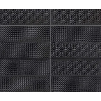 Керамогранит Emil Ceramica Sixty Minibrick Timbro Nero Assoluto