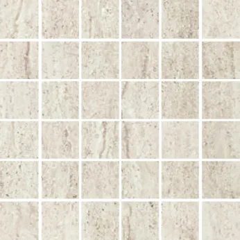 Керамогранит Cir Serenissima Travertini Due Bianco Mosaico 5x5
