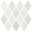 Mosaico Rombo Cloud White