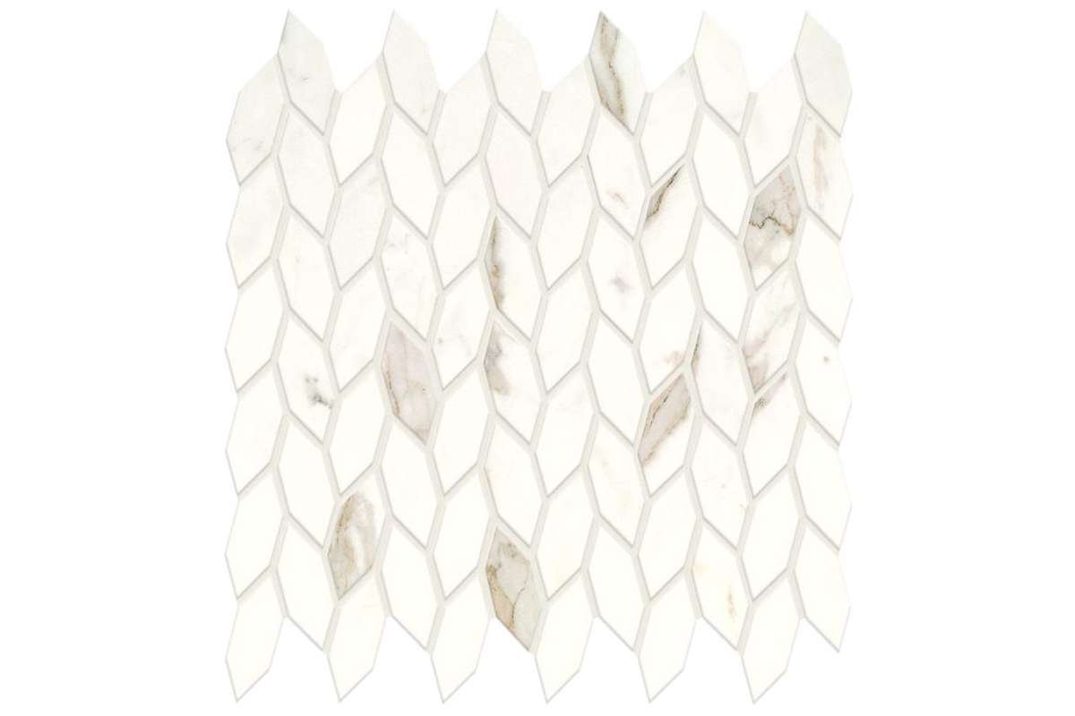 Керамогранит Atlas Concorde Marvel Shine Calacatta Prestigio Mosaico Twist Shiny