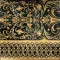 CAMELOT Fondo Nero Marquinia - Decoro Oro 30,5 x 30,5