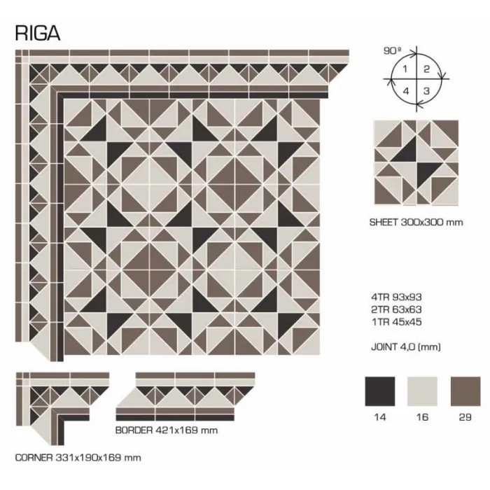 Керамогранит TopCer Victorian Designs Riga