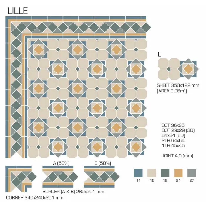 Керамогранит TopCer Victorian Designs Lille