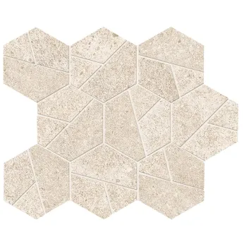 Керамогранит Atlas Concorde Boost Stone Ivory Mosaico Hex