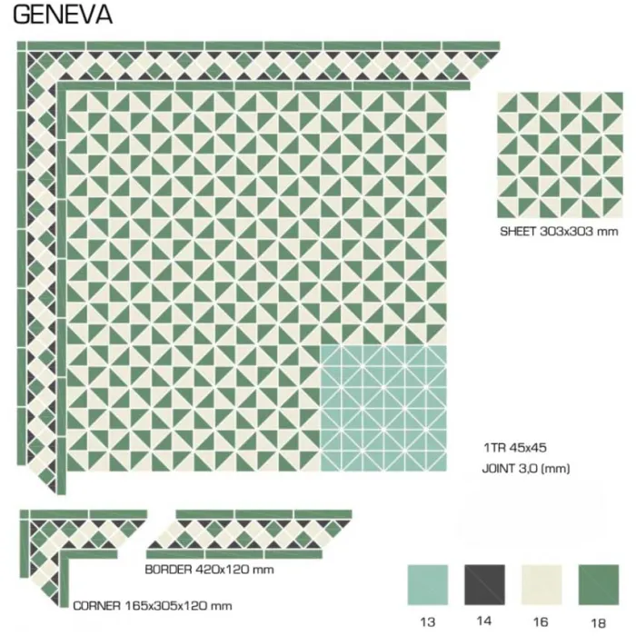 Керамогранит TopCer Victorian Designs Geneva