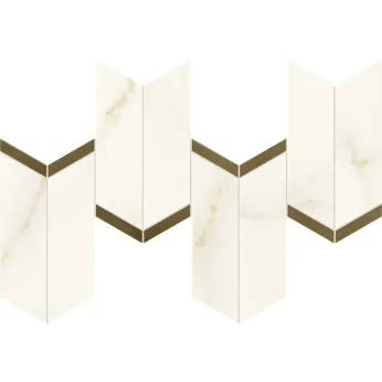 Керамогранит Atlas Concorde Marvel X Calacatta Apuano Mosaico Chevron