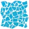 Mosaico Spaccatella Monocolore Azzurro Mare
