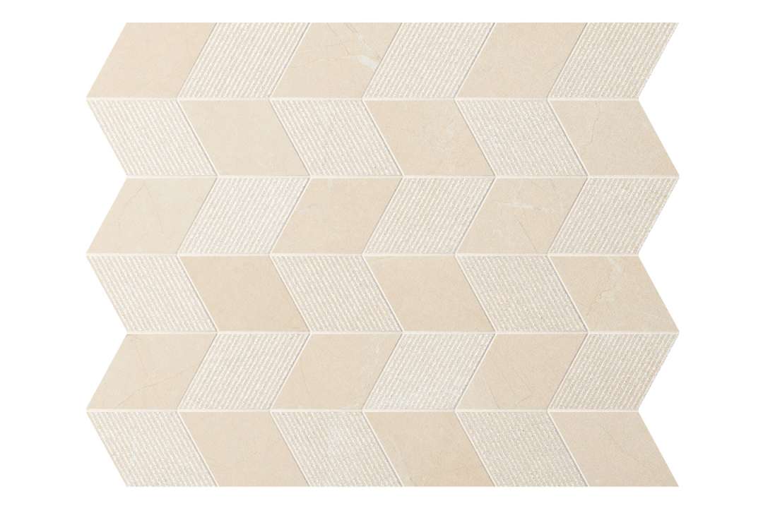 Керамогранит Panaria Trilogy Mosaico Freccia Moon Beige