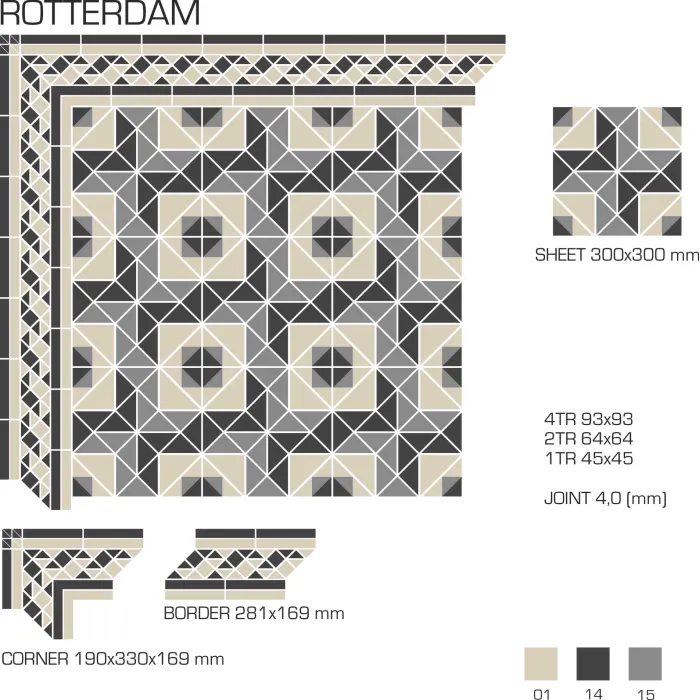 Керамогранит TopCer Victorian Designs Rotterdam design
