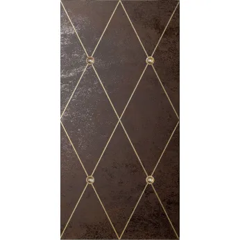 Керамогранит Petracers AD Maiora (АДи Майора) Rhombus Platino Oro Su Moro Con